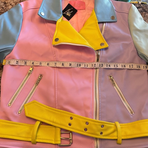 LALA Pastel moto jacket NWT - Picture 7 of 10